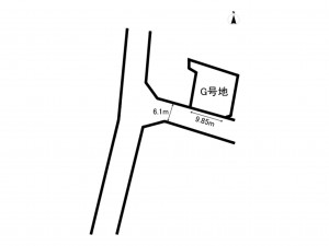 鈴鹿市北若松町、土地の間取り画像です