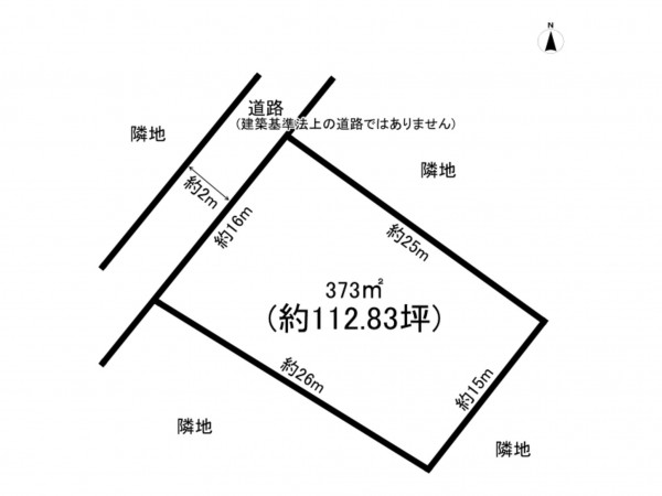 鈴鹿市平野町、土地の間取り画像です