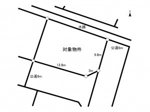 鈴鹿市池田町、土地の間取り画像です