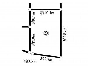 鈴鹿市三日市、土地の間取り画像です