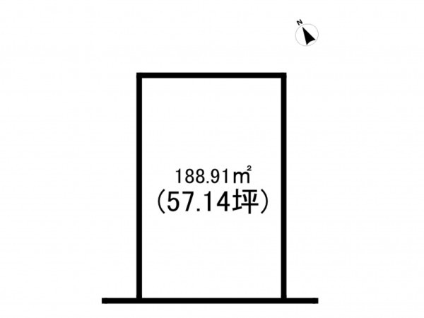鈴鹿市磯山、土地の間取り画像です