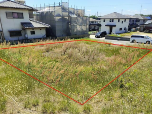 鈴鹿市自由ヶ丘、土地の外観画像です