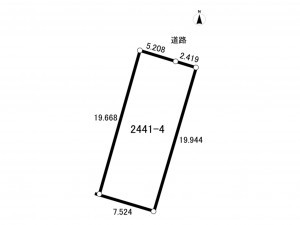 鈴鹿市国府町、土地の間取り画像です