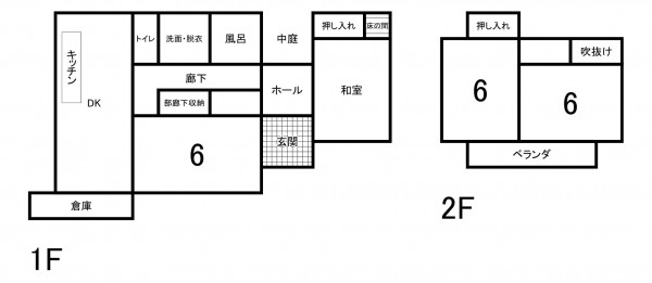 鈴鹿市長太新町、中古一戸建ての間取り画像です