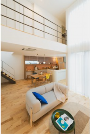 鈴鹿市中旭が丘、新築一戸建ての居間画像です