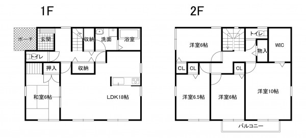 鈴鹿市算所、中古一戸建ての間取り画像です