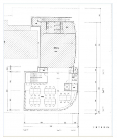 鈴鹿市野町西、収益物件/店舗事務所の間取り画像です