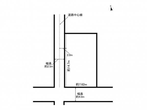 鈴鹿市林崎、土地の間取り画像です