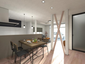 鈴鹿市桜島町、中古一戸建ての居間画像です