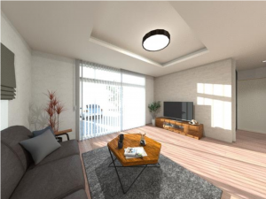 鈴鹿市桜島町、中古一戸建ての居間画像です