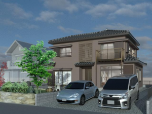 鈴鹿市桜島町、中古一戸建ての完成予想図（外観）画像です