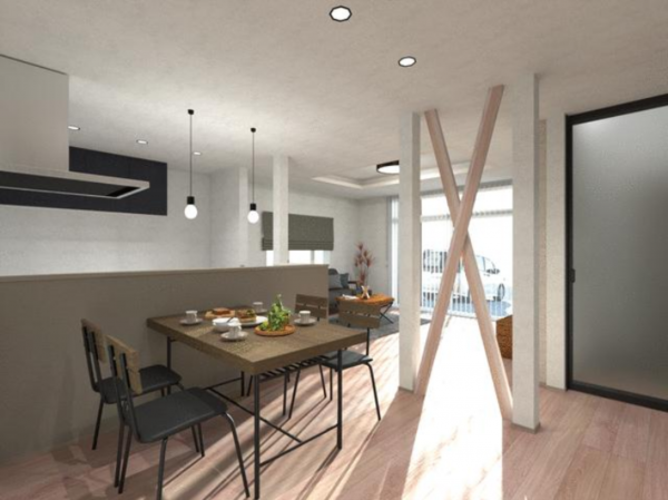 鈴鹿市桜島町、中古一戸建ての居間画像です