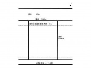 鈴鹿市若松東、土地の間取り画像です