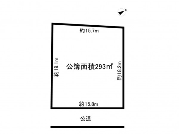 鈴鹿市南若松町、土地の間取り画像です