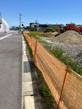 鈴鹿市北玉垣町、土地の前面道路を含む現地写真画像です
