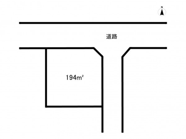 鈴鹿市弓削町、土地の間取り画像です