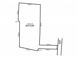 鈴鹿市稲生塩屋、土地の間取り画像です