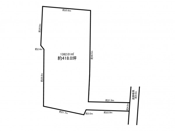 鈴鹿市稲生塩屋、土地の間取り画像です