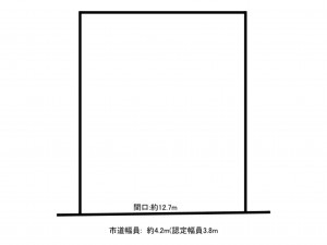 鈴鹿市南旭が丘、土地の間取り画像です
