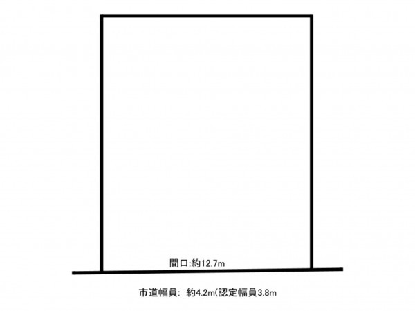 鈴鹿市南旭が丘、土地の間取り画像です