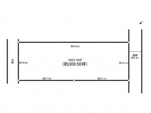 鈴鹿市寺家町、土地の間取り画像です