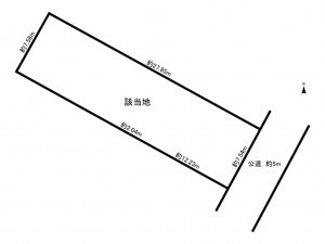 鈴鹿市白子、土地の間取り画像です
