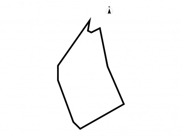 鈴鹿市長法寺町、土地の間取り画像です