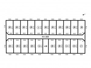 鈴鹿市長太栄町、土地の間取り画像です