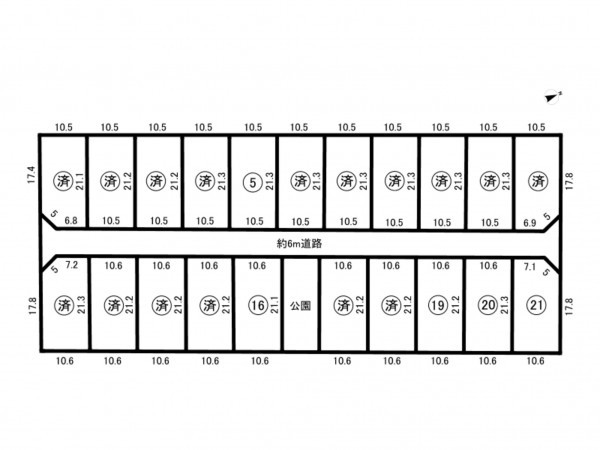 鈴鹿市長太栄町、土地の間取り画像です