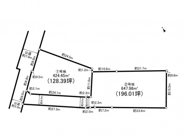 鈴鹿市汲川原町、土地の間取り画像です