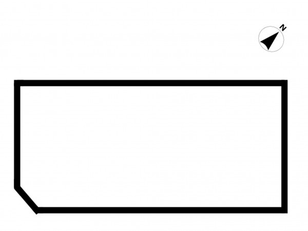 鈴鹿市白子、土地の間取り画像です
