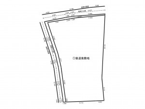 鈴鹿市須賀、土地の間取り画像です