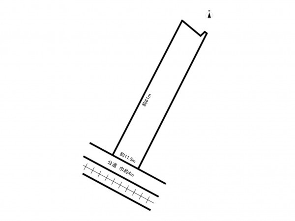鈴鹿市土師町、土地の間取り画像です