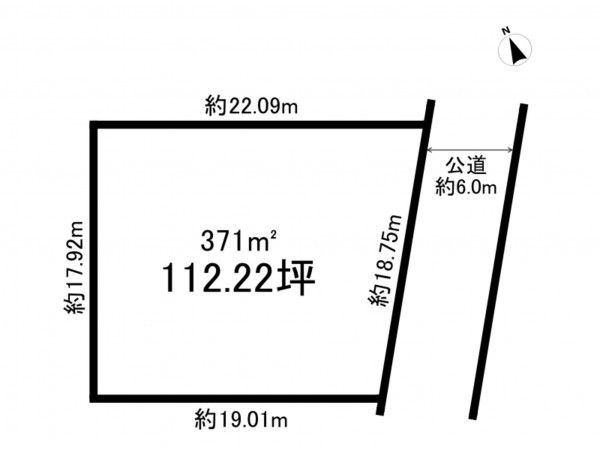 鈴鹿市平野町、土地の間取り画像です