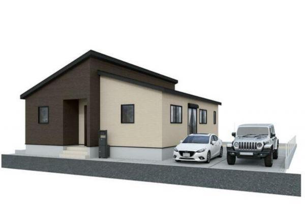 鈴鹿市長太新町、新築一戸建ての完成予想図（外観）画像です