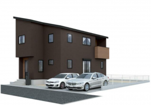 鈴鹿市長太新町、新築一戸建ての完成予想図（外観）画像です