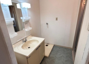 鈴鹿市庄野東、マンションの洗面画像です