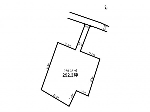 鈴鹿市林崎、土地の間取り画像です