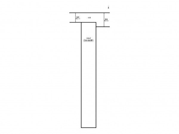 鈴鹿市神戸、土地の間取り画像です