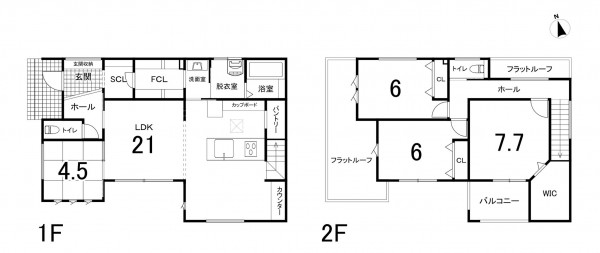 鈴鹿市南玉垣町、新築一戸建ての間取り画像です
