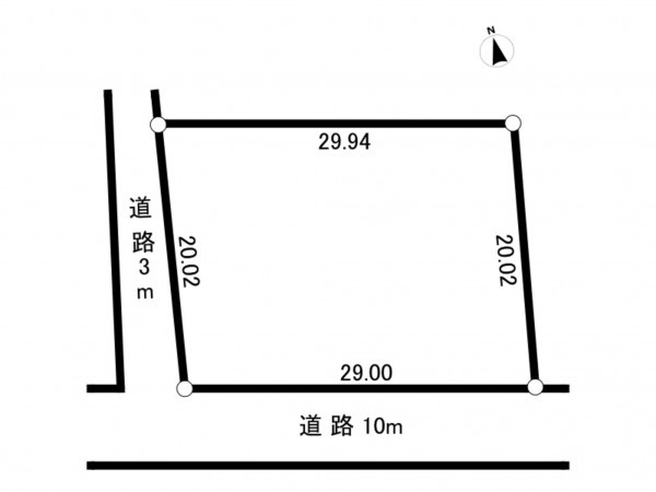 鈴鹿市山本町、土地の間取り画像です