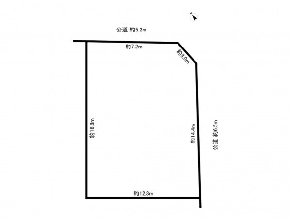鈴鹿市東磯山、土地の間取り画像です