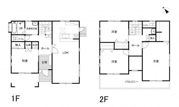 鈴鹿市安塚町、中古一戸建ての間取り画像です
