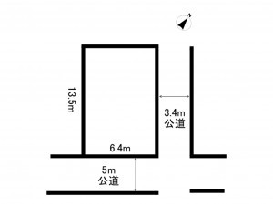 鈴鹿市北江島町、土地の間取り画像です