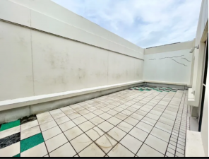 宇部市神原町、マンションのバルコニー画像です