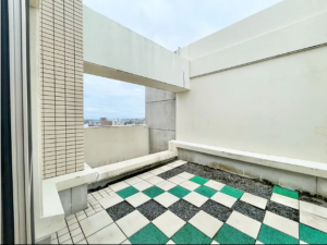 宇部市神原町、マンションのバルコニー画像です