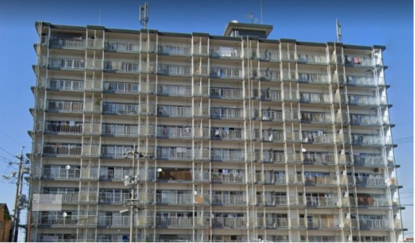 宇部市文京町、マンションの外観画像です