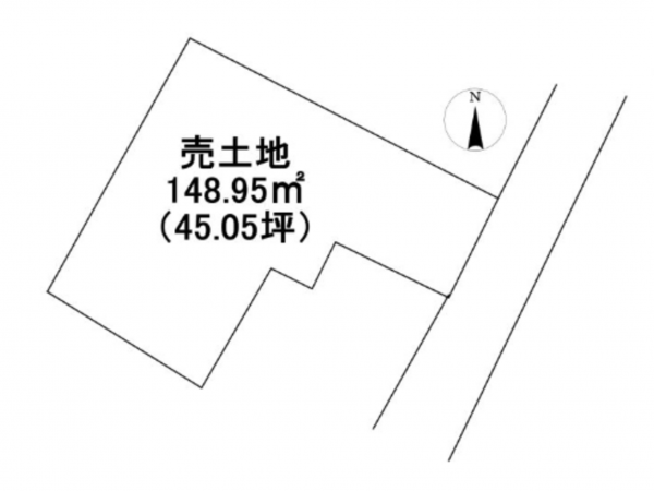 宇部市草江、土地の画像です