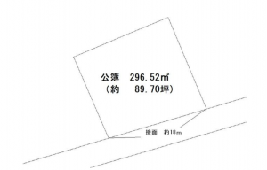 宇部市大字中野開作、土地の間取り画像です