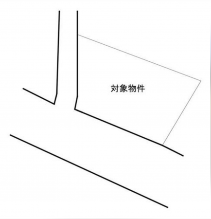 宇部市常盤台、土地の間取り画像です